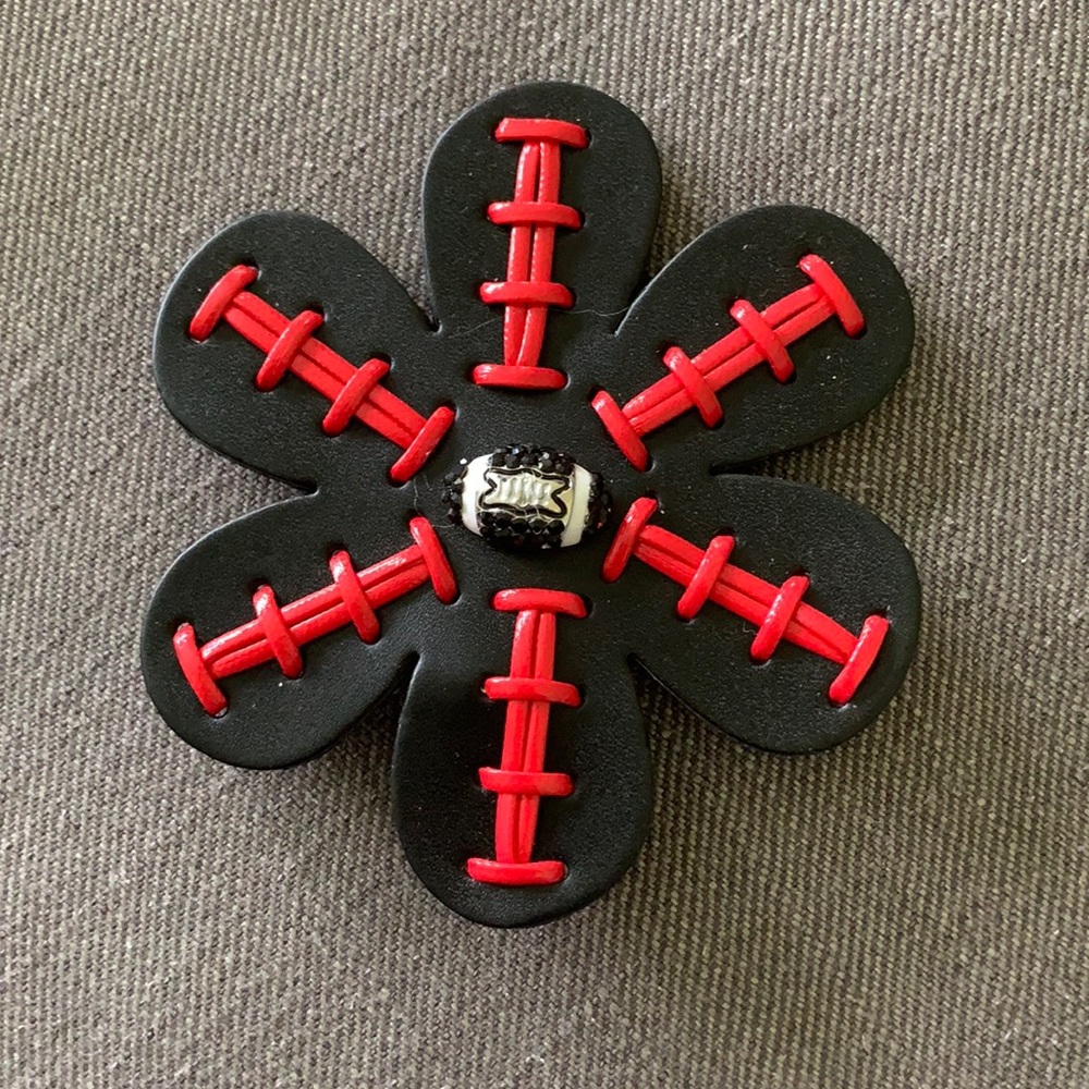 Brand New Red and Black Football Clip